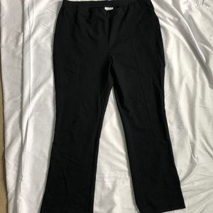 J.jill barely boot cut pointe black knit pants xl